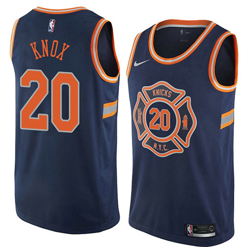 Camiseta baloncesto Kevin Knox 20 Ciudad 2018 Azul New York Knicks Hombre