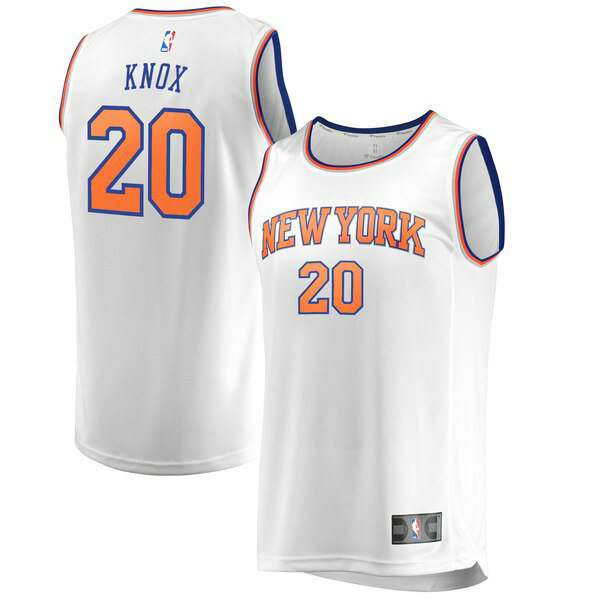 Camiseta baloncesto Kevin Knox 20 association edition Blanco New York Knicks Hombre