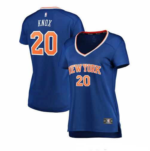 Camiseta baloncesto Kevin Knox 20 icon edition Azul New York Knicks Mujer