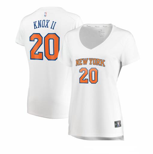 Camiseta baloncesto Kevin Knox II 20 association edition Blanco New York Knicks Mujer