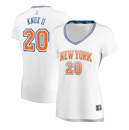 Camiseta baloncesto Kevin Knox II 20 statement edition Blanco New York Knicks Mujer
