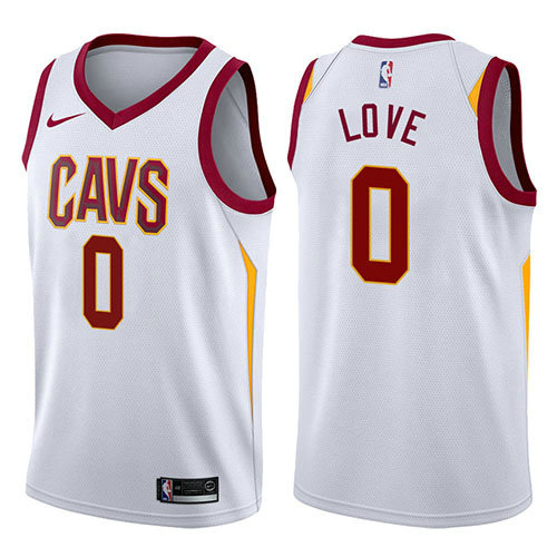 Camiseta baloncesto Kevin Love 0 2017-18 Blanco Cleveland Cavaliers Hombre