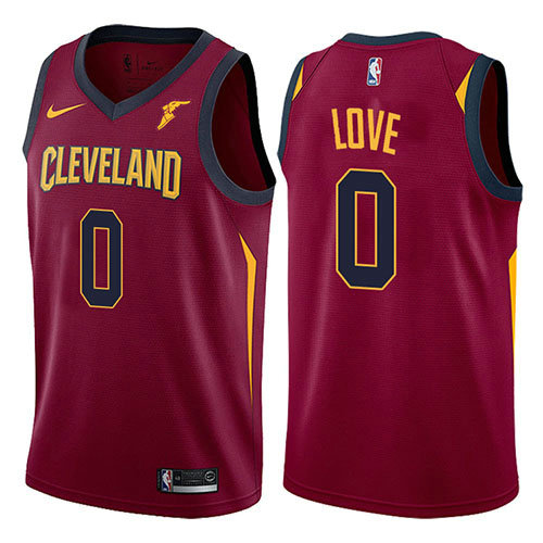 Camiseta baloncesto Kevin Love 0 2017-18 Rojo Cleveland Cavaliers Hombre