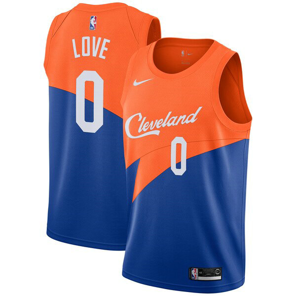 Camiseta baloncesto Kevin Love 0 2019 Azul Cleveland Cavaliers Hombre
