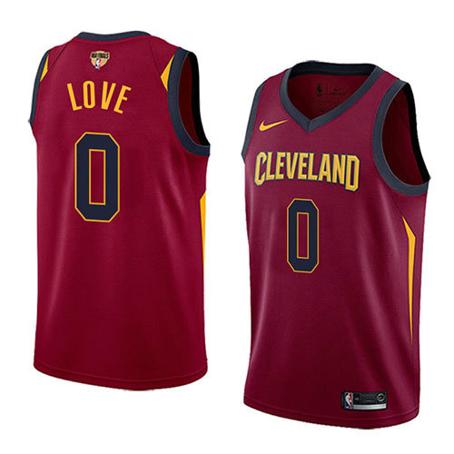 Camiseta baloncesto Kevin Love 0 Icon 2017-18 Finals Bound Rojo Cleveland Cavaliers Hombre