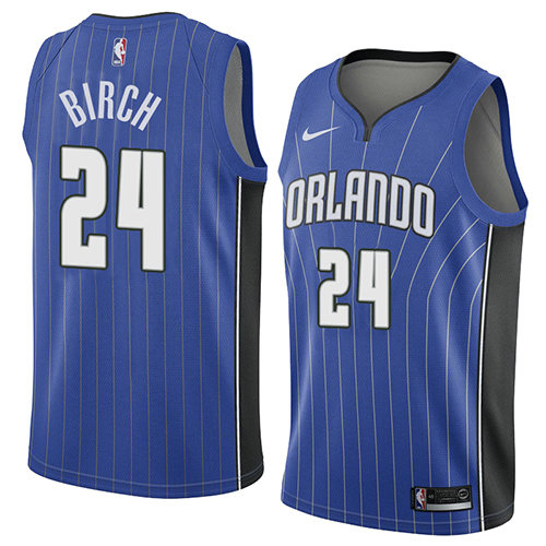 Camiseta baloncesto Khem Birch 24 Icon 2018 Azul Orlando Magic Hombre