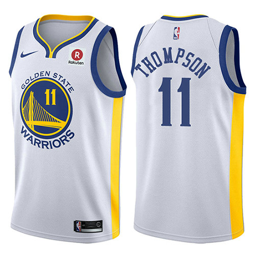 Camiseta baloncesto Klay Thompson 11 2017-18 Blanco Golden State Warriors Hombre