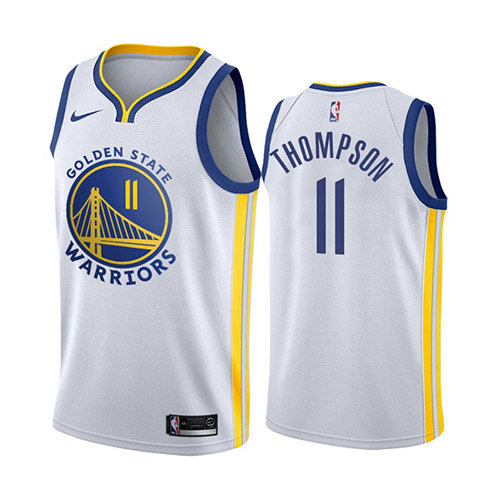 Camiseta baloncesto Klay Thompson 11 Association 2018 Blanco Golden State Warriors Hombre