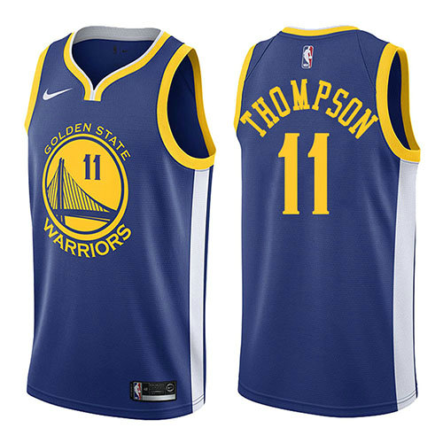Camiseta baloncesto Klay Thompson 11 Icon 2018 Azul Golden State Warriors Hombre