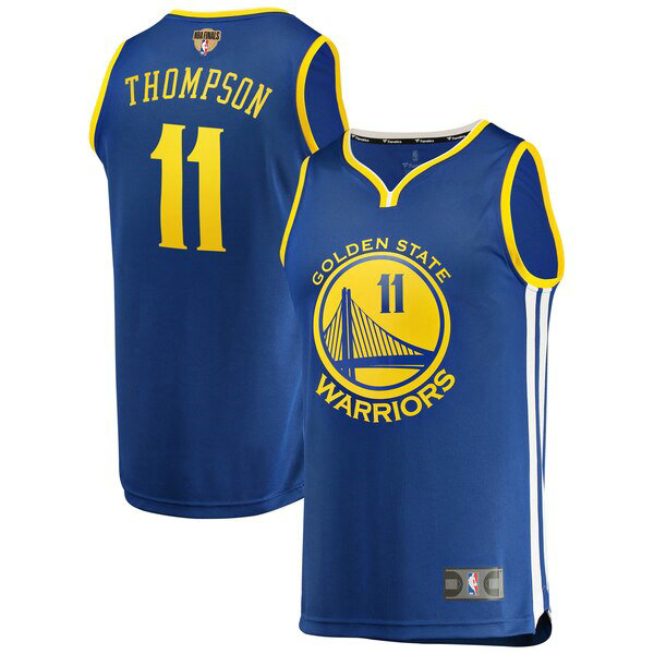 Camiseta baloncesto Klay Thompson 11 Icon Edition Azul Golden State Warriors Hombre