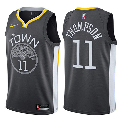 Camiseta baloncesto Klay Thompson 11 Statement 2018 Negro Golden State Warriors Hombre