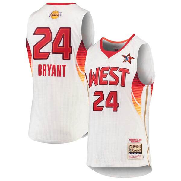 Camiseta baloncesto Kobe Bryant 24 2009 Blanco Los Angeles Lakers Hombre