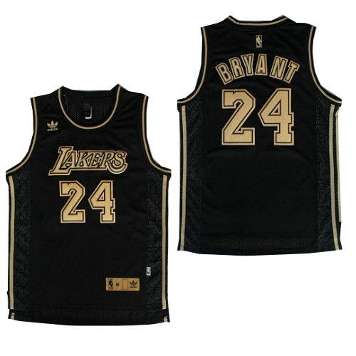 Camiseta baloncesto Kobe Bryant 24 Clasico Negro Los Angeles Lakers Hombre
