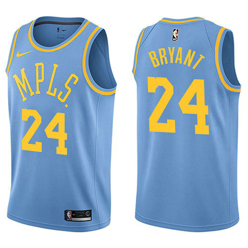 Camiseta baloncesto Kobe Bryant 24 Classic 17-18 Azul Los Angeles Lakers Hombre