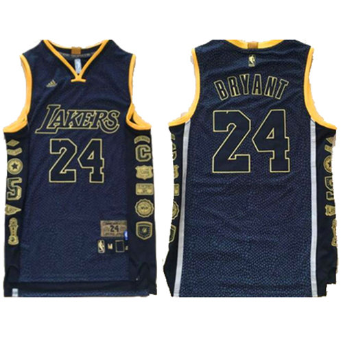 Camiseta baloncesto Kobe Bryant 24 Conmemorativa Retirado Negro Los Angeles Lakers Hombre