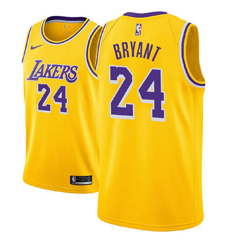 Camiseta baloncesto Kobe Bryant 24 Icon 2018-19 Amarillo Los Angeles Lakers Nino