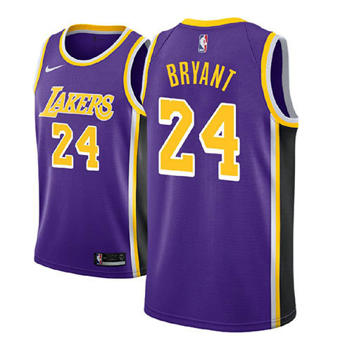 Camiseta baloncesto Kobe Bryant 24 Statement 2018 P鐓pura Los Angeles Lakers Nino