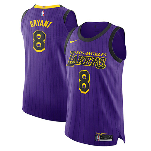 Camiseta baloncesto Kobe Bryant 8 Ciudad 2018-19 P鐓pura Los Angeles Lakers Hombre