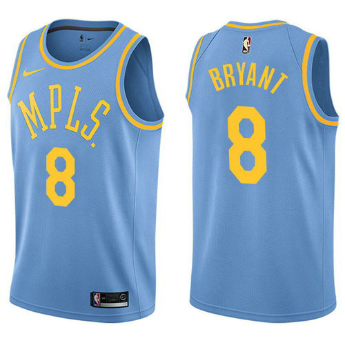 Camiseta baloncesto Kobe Bryant 8 Classic 2017-18 Azul Los Angeles Lakers Hombre