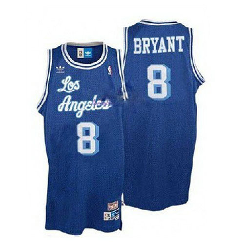 Camiseta baloncesto Kobe Bryant 8 Retro Azul Los Angeles Lakers Hombre
