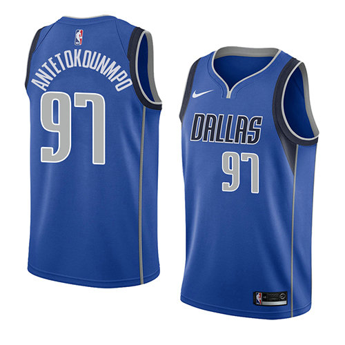 Camiseta baloncesto Kostas Antetokounmpo 97 Icon 2018 Azul Dallas Mavericks Hombre