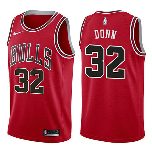 Camiseta baloncesto Kris Dunn 32 Icon 2017-18 Rojo Chicago Bulls Hombre