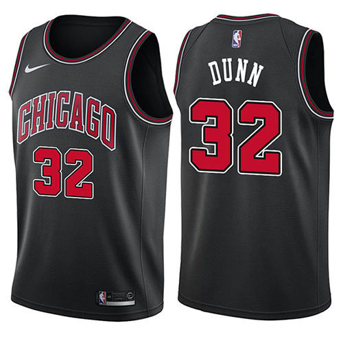 Camiseta baloncesto Kris Dunn 32 Statement 2017-18 Negro Chicago Bulls Hombre