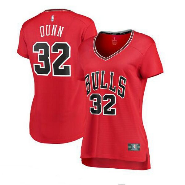 Camiseta baloncesto Kris Dunn 32 icon edition Rojo Chicago Bulls Mujer