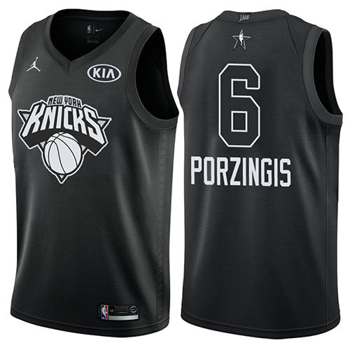 Camiseta baloncesto Kristaps Porzingis 6 Negro All Star 2018 Hombre