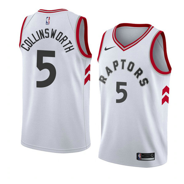 Camiseta baloncesto Kyle Collinsworth 5 Association 2018 Blanco Toronto Raptors Hombre