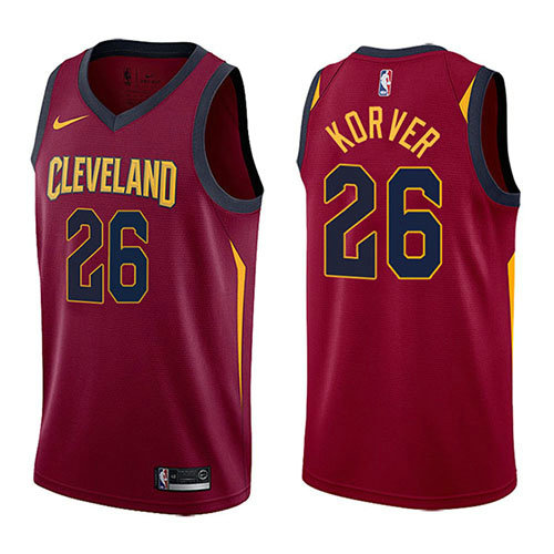 Camiseta baloncesto Kyle Korver 26 Icon 2017-18 Rojo Cleveland Cavaliers Hombre