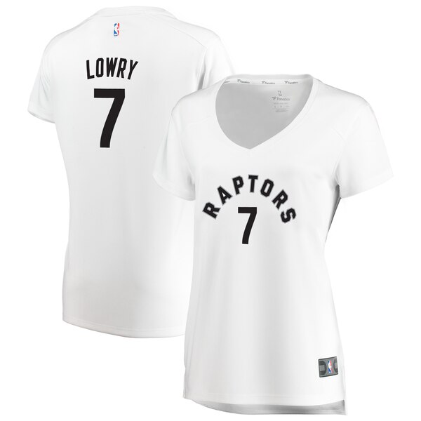 Camiseta baloncesto Kyle Lowry 7 association edition Blanco Toronto Raptors Mujer