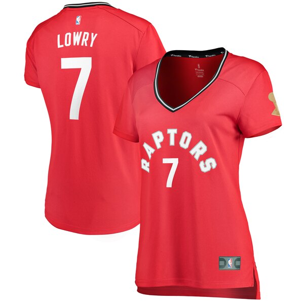 Camiseta baloncesto Kyle Lowry 7 icon edition Rojo Toronto Raptors Mujer