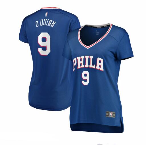 Camiseta baloncesto Kyle O'Quinn 9 icon edition Azul Philadelphia 76ers Mujer