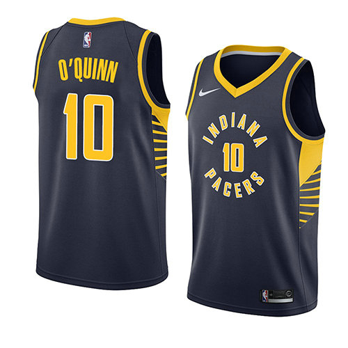 Camiseta baloncesto Kyle O'quinn 10 Icon 2018 Azul Indiana Pacers Hombre