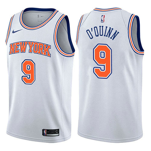 Camiseta baloncesto Kyle O'quinn 9 Statement 2017-18 Blanco New York Knicks Hombre