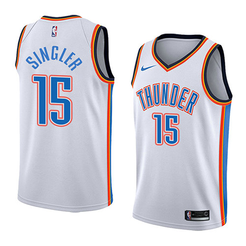 Camiseta baloncesto Kyle Singler 15 Association 2018 Blanco Oklahoma City Thunder Hombre