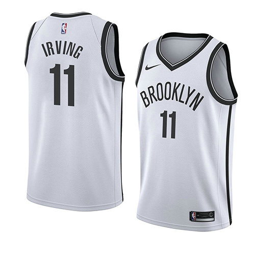 Camiseta baloncesto Kyrie Irving 11 Association 2019-20 Blanco Brooklyn Nets Hombre
