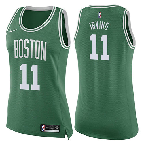 Camiseta baloncesto Kyrie Irving 11 Icon 2017-18 Verde Boston Celtics Mujer