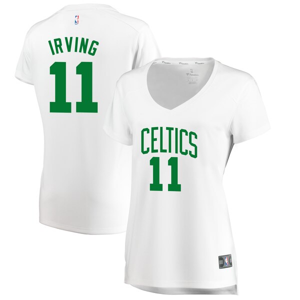 Camiseta baloncesto Kyrie Irving 11 association edition Blanco Boston Celtics Mujer