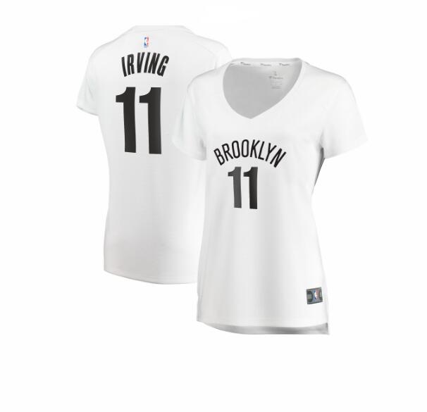 Camiseta baloncesto Kyrie Irving 11 association edition Blanco Brooklyn Nets Mujer
