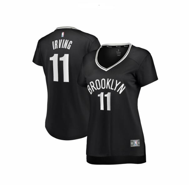 Camiseta baloncesto Kyrie Irving 11 icon edition Negro Brooklyn Nets Mujer