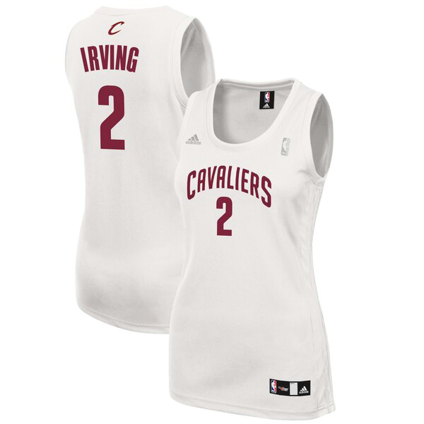 Camiseta baloncesto Kyrie Irving 2 Réplica Blanco Cleveland Cavaliers Mujer