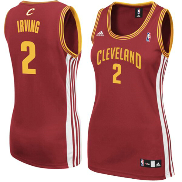 Camiseta baloncesto Kyrie Irving 2 Réplica Rojo Cleveland Cavaliers Mujer