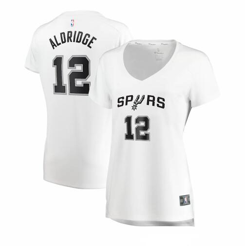 Camiseta baloncesto LaMarcus Aldridge 12 association edition Blanco San Antonio Spurs Mujer