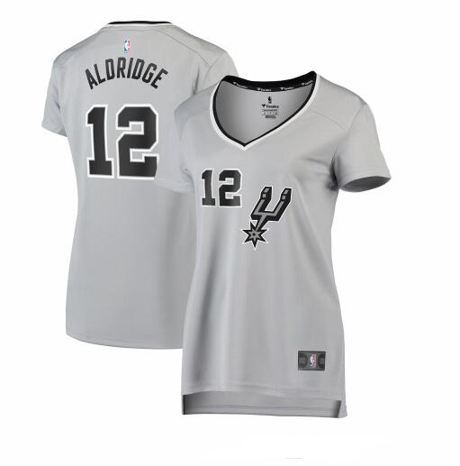 Camiseta baloncesto LaMarcus Aldridge 12 statement edition Rojo San Antonio Spurs Mujer