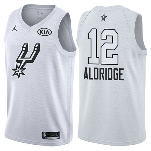 Camiseta baloncesto Lamarcus Aldridge 12 Blanco All Star 2018 Hombre