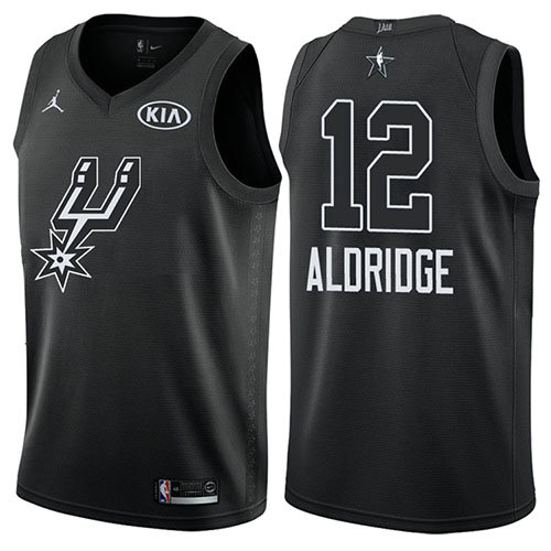 Camiseta baloncesto Lamarcus Aldridge 12 Negro All Star 2018 Hombre
