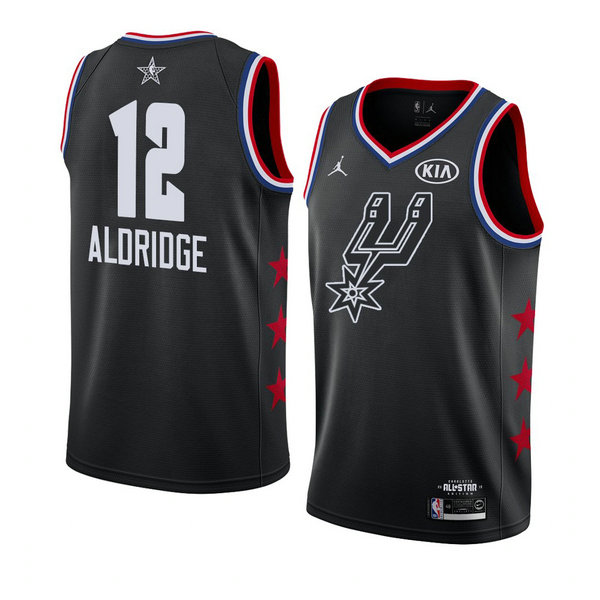 Camiseta baloncesto Lamarcus Aldridge 12 Negro All Star 2019 Hombre