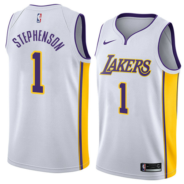 Camiseta baloncesto Lance Stephenson 1 Association 2018 Blanco Los Angeles Lakers Hombre
